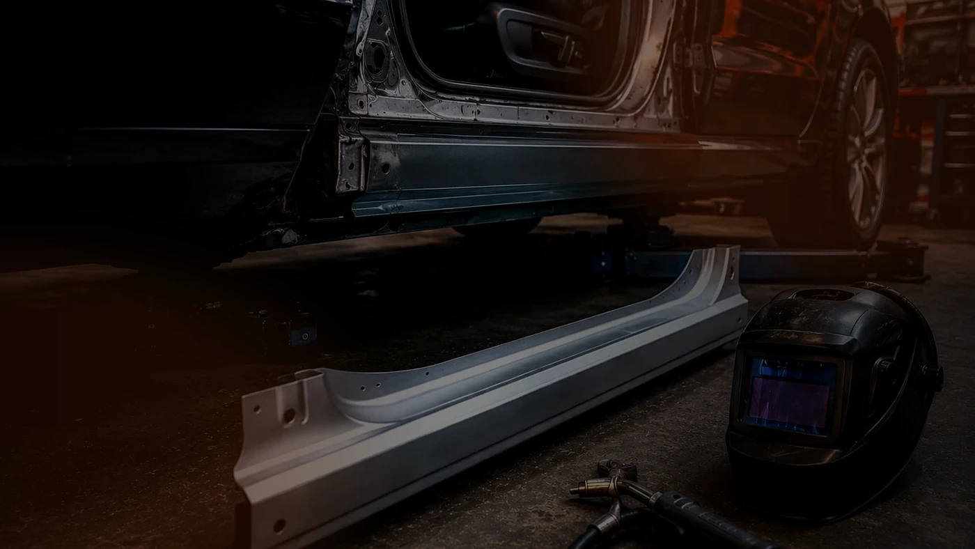 Wstawianie i spawanie progów w AutoForge Garage